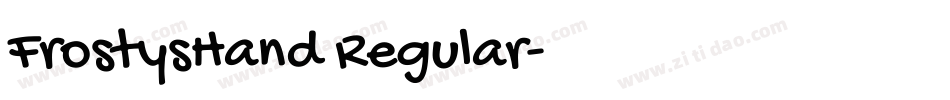 FrostysHand Regular字体转换